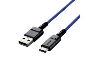 ［エレコム］USB Type-Cケーブル (高耐久、USB2.0、A-C) MPA-FACS12 BU