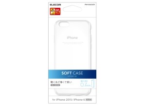 ［エレコム］PM-A15UCUCR iPhone 6s / 6用ソフトケース/薄型