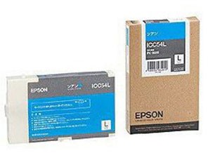 ［EPSON］インクカートリッジ (54) ICC54L シアン