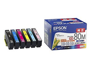 ［EPSON］インクカートリッジ IC6CL80M