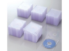 ［エレコム］CCD-JSCS100CR CD/DVDケース