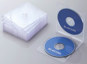 ［エレコム］CCD-JSCSW10CR CD/DVDケース クリア
