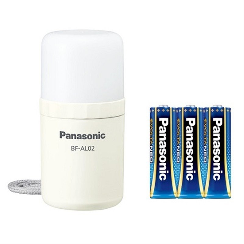 ［Panasonic］乾電池エボルタNEO付きLEDランタン BF-AL02K-W