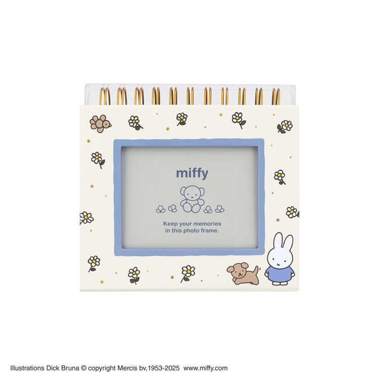 ［ナカバヤシ］フォトランク フレームケースＬ ブルーナ ミッフィー ホワイト A-FTPC-208-2