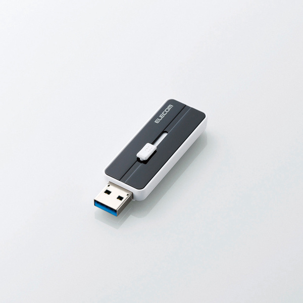 ［エレコム］スライド式USBメモリ 8GB MF-KNU308GBK