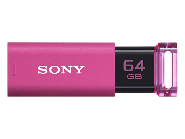 ［SONY］USBメモリー USM64GU ピンク