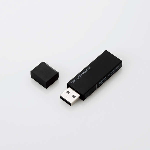 ［エレコム］キャップ式USBメモリ MF-MSU2B64GBK