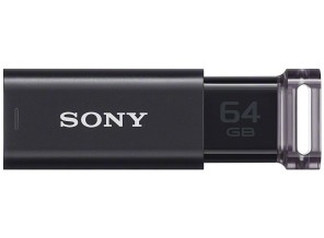［SONY］USBメモリー USM64GU B ブラック