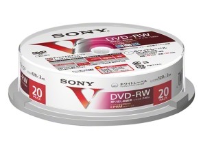 ［SONY］ビデオ用DVD-RW 20DMW12MLPP