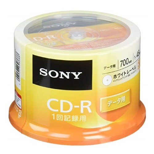 [SONY] データ用CD-R 50CDQ80GPWP (50枚パック)