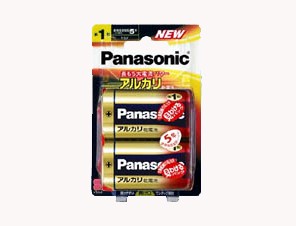 ［Panasonic］アルカリ電池 LR20XJ/2B 単1形 2本 ブリスター