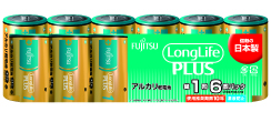 ［富士通］アルカリ乾電池 LR20LP(6S) 単1形 6本パック