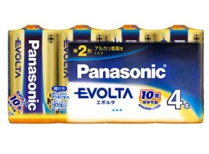 ［Panasonic］EVOLTA LR14EJ/4SW 単2形 4本シュリンク