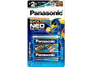 ［Panasonic］エボルタネオ LR14NJ/2B 単2形 2本ブリスターパック