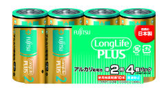 ［富士通］アルカリ乾電池 LR14LP(4S) 単2形 4本パック