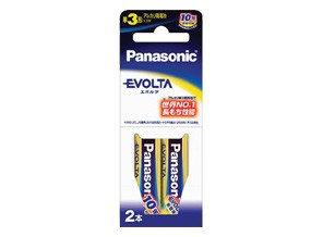 ［Panasonic］EVOLTA LR6EJ/2B 単3形 2本パックブリスター