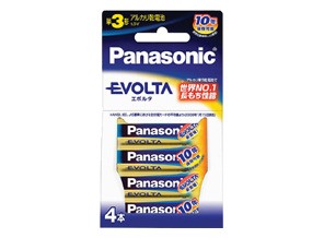 ［Panasonic］EVOLTA LR6EJ/4B 単3形 4本ブリスターパック