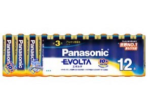 ［Panasonic］EVOLTA LR6EJ/12SW 単3形 12本シュリンクパック