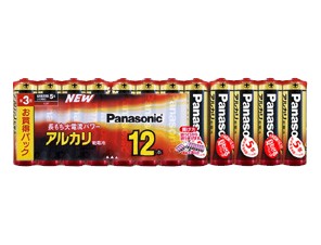 ［Panasonic］アルカリ電池 LR6XJ/12SW 単3形 12本 シュリンク