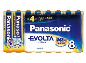 ［Panasonic］EVOLTA LR03EJ/8SW 単4形 8本シュリンクパック