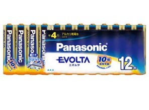 ［Panasonic］EVOLTA LR03EJ/12SW 単4形 12本シュリンクパック