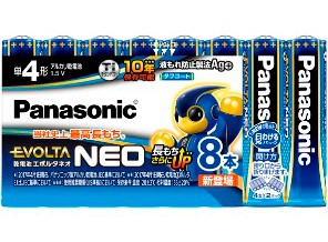 ［Panasonic］エボルタネオ LR03NJ/8SW 単4形 8本シュリンクパック