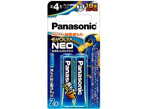 ［Panasonic］エボルタネオ LR03NJ/2B 単4形 2本ブリスターパック