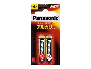 ［Panasonic］アルカリ電池 LR03XJ/2B 単4形 2本 ブリスター