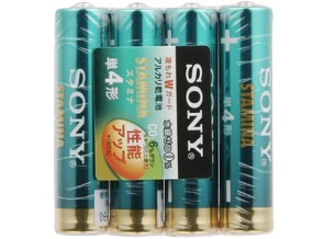 ［SONY］アルカリ電池 LR03SG-4PD