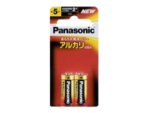 ［Panasonic］アルカリ電池 LR1XJ/2B 単5形 2本 ブリスター