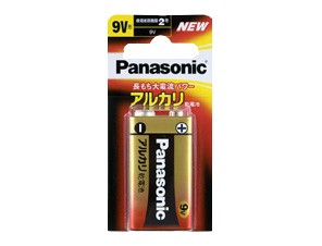［Panasonic］アルカリ電池 6LR61XJ/1B 9V形 1本 ブリスター