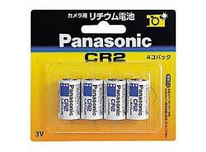 ［Panasonic］リチウム電池 CR-2W/4P
