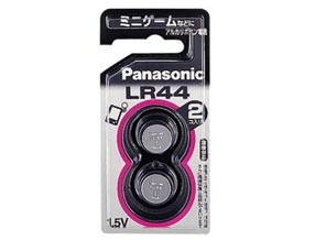 ［Panasonic］アルカリボタン電池 LR44/2P