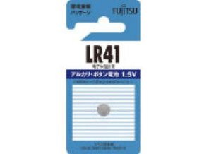 ［富士通］アルカリボタン電池 LR41C BN