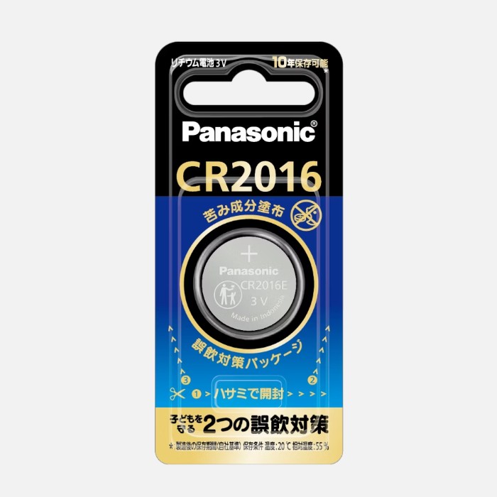 ［Panasonic］コイン型リチウム電池 CR-2016E/1P