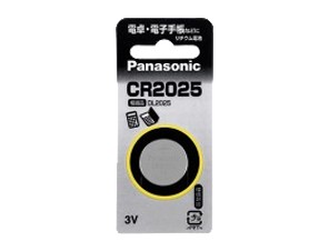 ［Panasonic］リチウムコイン電池 CR2025P　
