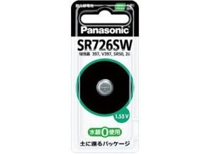 ［Panasonic］酸化銀電池 SR726SW (1.55V)