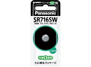 ［Panasonic］酸化銀電池 SR716SW