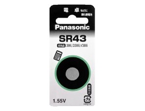 ［Panasonic］酸化銀電池 SR43P (G-12)