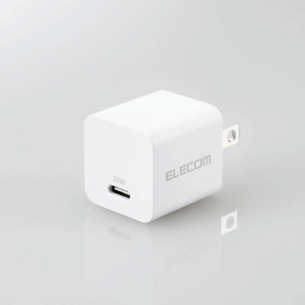 ［エレコム］MPA-ACCP28WH USB Power Delivery 20W AC充電器(C×1)