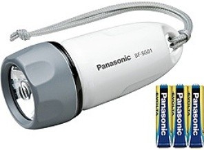 ［Panasonic］EVOLTA付きLED防水ライト BF-SG01K-W