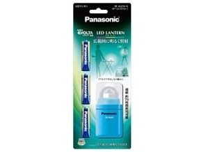 ［Panasonic］エボルタ付き LEDカラーランタン BF-AL01K-G ターコイズブルー