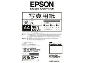 ［EPSON］写真用紙＜光沢＞ KA4250PSKR