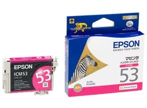 ［EPSON］インクカートリッジ (53) ICM53 マゼンタ