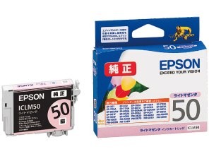 ［EPSON］インクカートリッジ (50) ICLM50 ライトマゼンタ