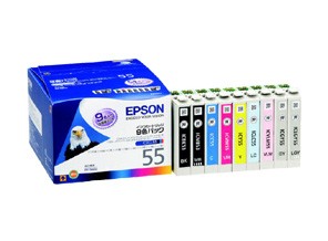 ［EPSON］インクカートリッジ (55) IC9CL55　9色インクセット