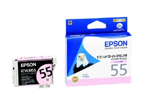 ［EPSON］インクカートリッジ (55) ICVLM55 ビビッドライトマゼンタ