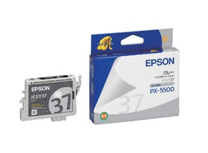 ［EPSON］インクカートリッジ (37) ICGY37　グレー