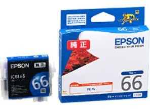 ［EPSON］インクカートリッジ (66) ICBL66 ブルー