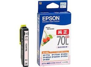 ［EPSON］インクカートリッジ (70) ICLM70L 増量ライトマゼンタ